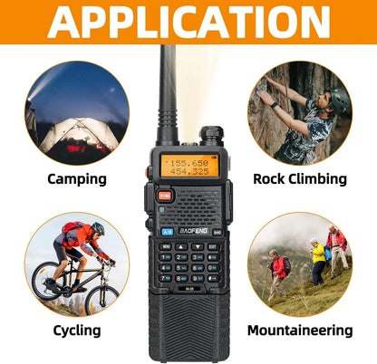 2X BAOFENG M-5R 8W Walkie Talkie 3800mAh Battery Multi Band AM Type-C USB Copy Upgraded UV-5R UV5R Long Range Two Way Ham Radio Ai-TechWorld 