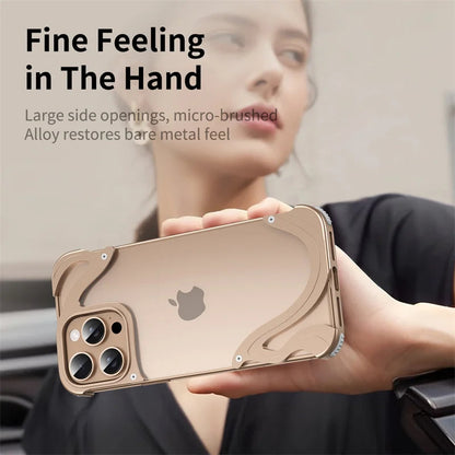 For iPhone 15 16 Pro Max Case Shockproof Metal Transparent Backplate Acrylic Aluminum Alloy Shell For iPhone 16 Pro 16 Pro Max Ai-TechWorld 