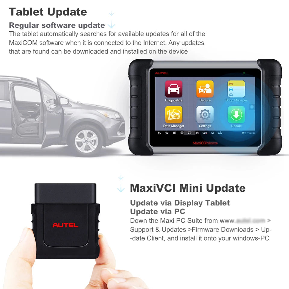 Autel MaxiCOM MK808BT PRO Car Automotivo Diagnostic Tools Bluetooth OBD2 Scanner Code Reader Diagnosis Tool PK MK808KBT MK808S Ai-TechWorld 