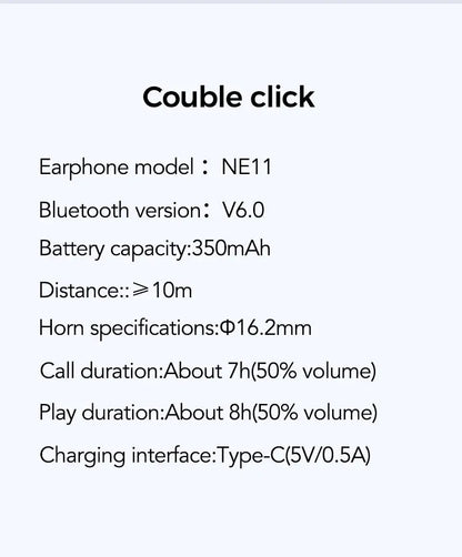 HTC NE11 Earphones Bluetooth V6.0 AI Translator Earbuds Ai-TechWorld 