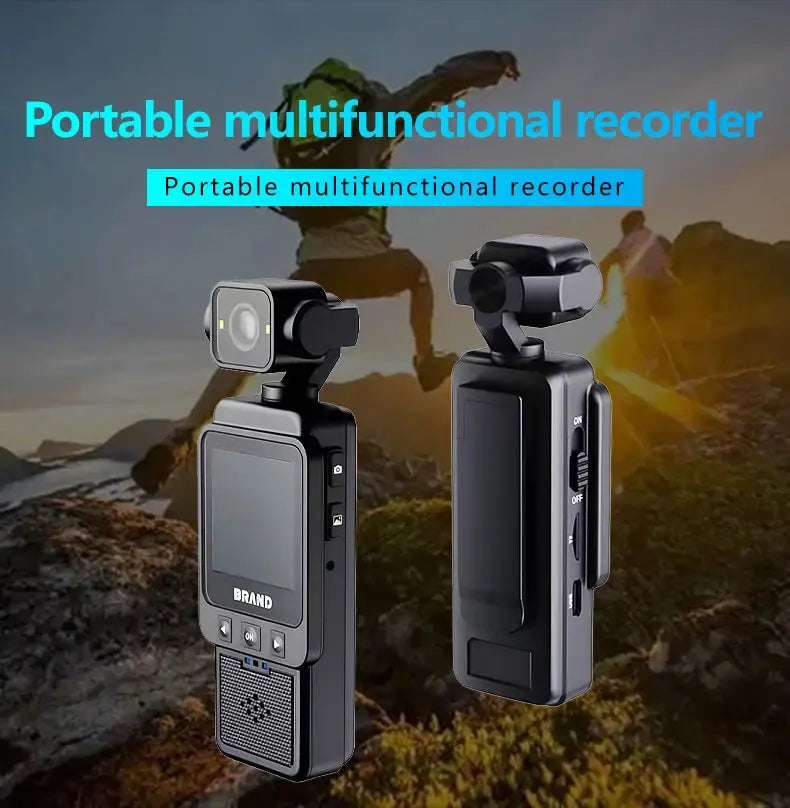 1080P Handheld Sports Pocket Camera HD Display 180° Rotatable WiFi Wireless Video Recorder Built-in Fill Light Motion Camera Ai-TechWorld 