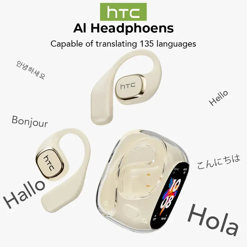 HTC NE11 Earphones Bluetooth V6.0 AI Translator Earbuds Ai-TechWorld 