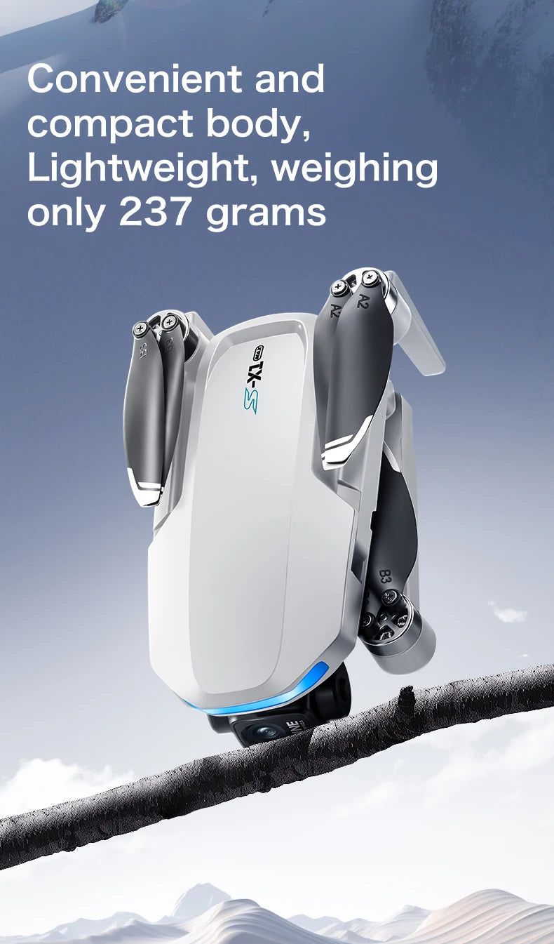 2025 New S-X1 Drone With 8K HD Camera 3-Axis Gimbal 5G GPS Anti-Shake Brushless Quadcopter For Aerial Photography And Video Gift Ai-TechWorld 