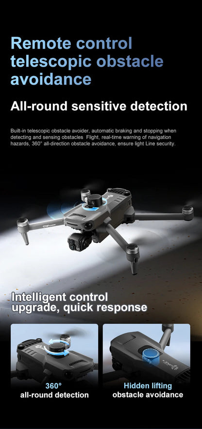 New D12 GPS Drone 3-Axis Gimbal With Touch Screen Profesional 8K HD Camera FPV Obstacle Avoidance Brushless Dron Toy for adult ﻿ Ai-TechWorld 