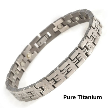 Pure Titanium Hematite Therapy Bracelet Tungsten Ceramic Blood Pressure Slimming Bracelet Weight Loss Bracelet Ai-TechWorld 