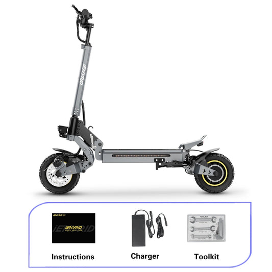 IENYRID IE-S1 Electric Scooter 800W Motor 48V15AH Lithium Battery E-Scooter 10-inch Off-road Tires Foldable E-Scooters Ai-TechWorld 