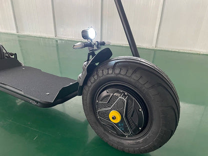 Qiaozhi Newest Design Big Two Wheels Fat Tyre Citycoco 1500W Max Disc Brake Electric Scooters Steel Frame Ai-TechWorld 