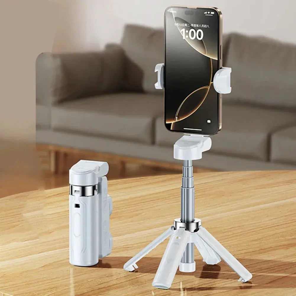 Super Mini Selfie Stick Portable Phone Holder Shooting Aid Versatile Integrated Design Bluetooth Remote For Live Broadcas Ai-TechWorld 