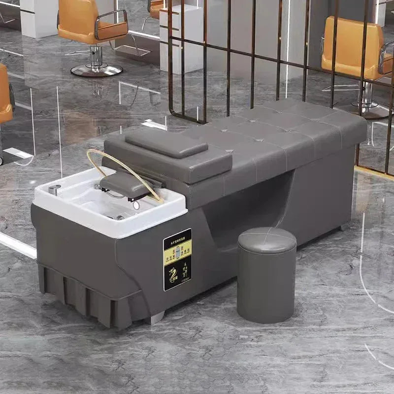 Spa Massage Shampoo Bed for Hair Salon, Commercial Use, Hairdressing Shaving Station, Water Circulation Basin, Beauty Furn, 2025 Ai-TechWorld 