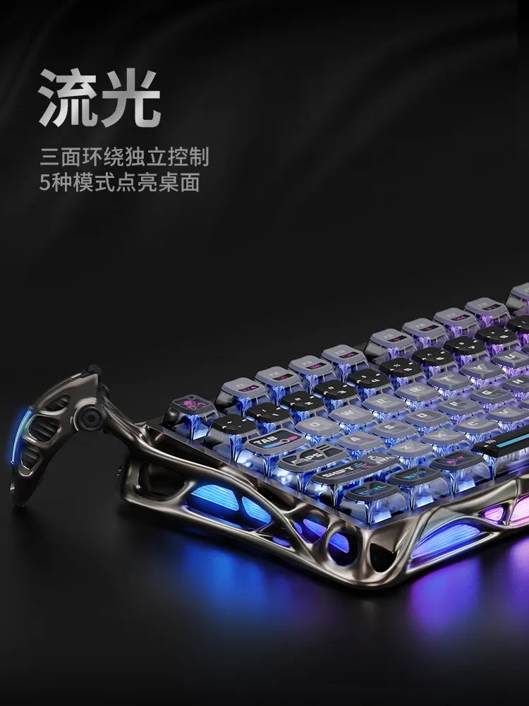 GravaStar K1 Pro Breaking Cocoon Mechanical Keyboards Long Battery Life Wireless Custom Tri-Mode Gaming Keyboard PC E-Sport Gift Ai-TechWorld   ai-techworld