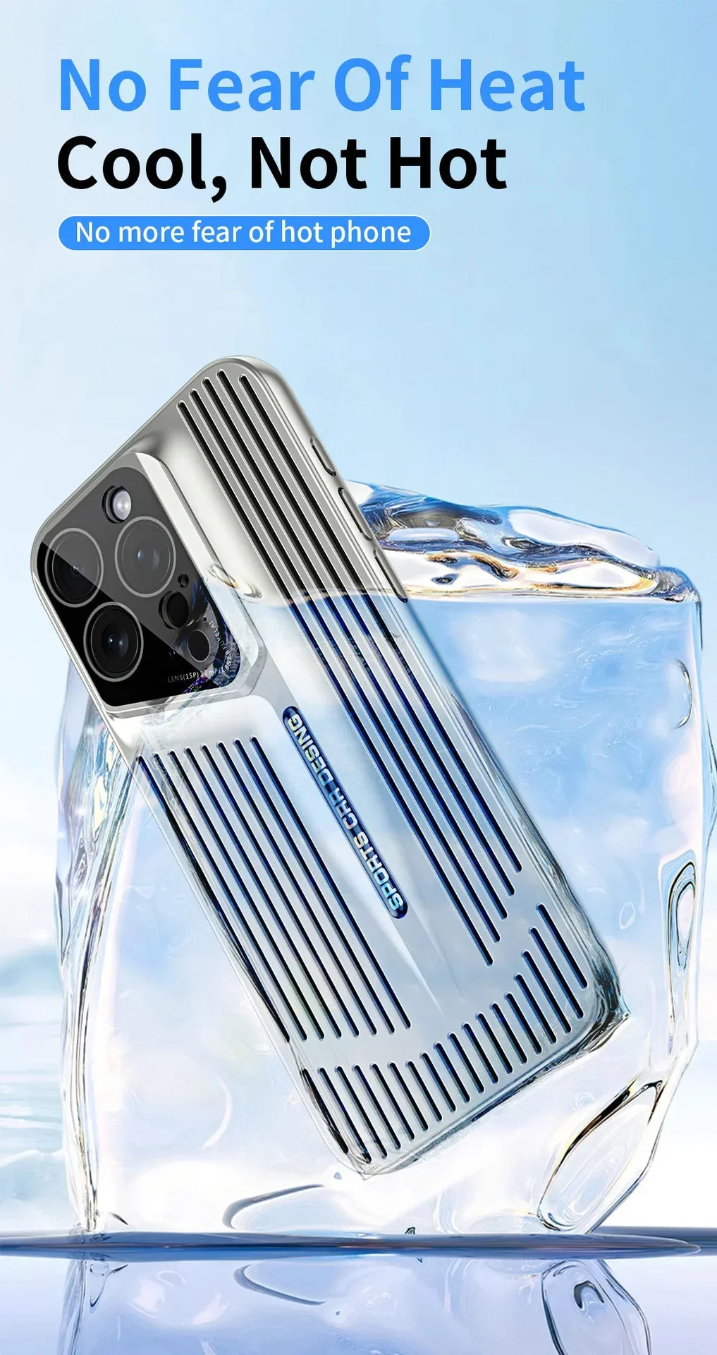 Comes With lLns Film Breathable Heat Dissipation Cooling Cases For iPhone 16 15 Pro Max 14 13 12 11 PC Hard Back Covers Ai-TechWorld 