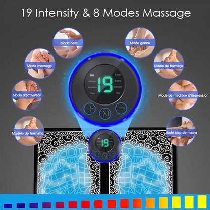 Electric Foot Massager Pad Muscle Massage Relaxation Trainer For Massage Fitness Outdoor Sport Home Family Relax Ai-TechWorld 