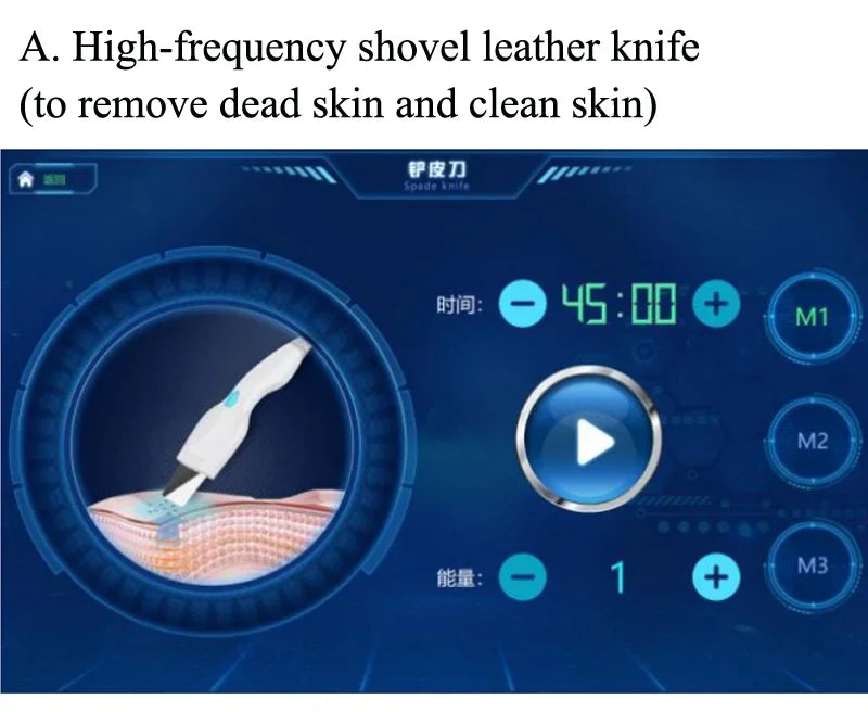 Smart Ice Blue Plus 7 in 1 Oxygen Hydro dermabrasion Bubble Machine Professional Face Hydra Machine rf Lifting ultrason machine Ai-TechWorld 