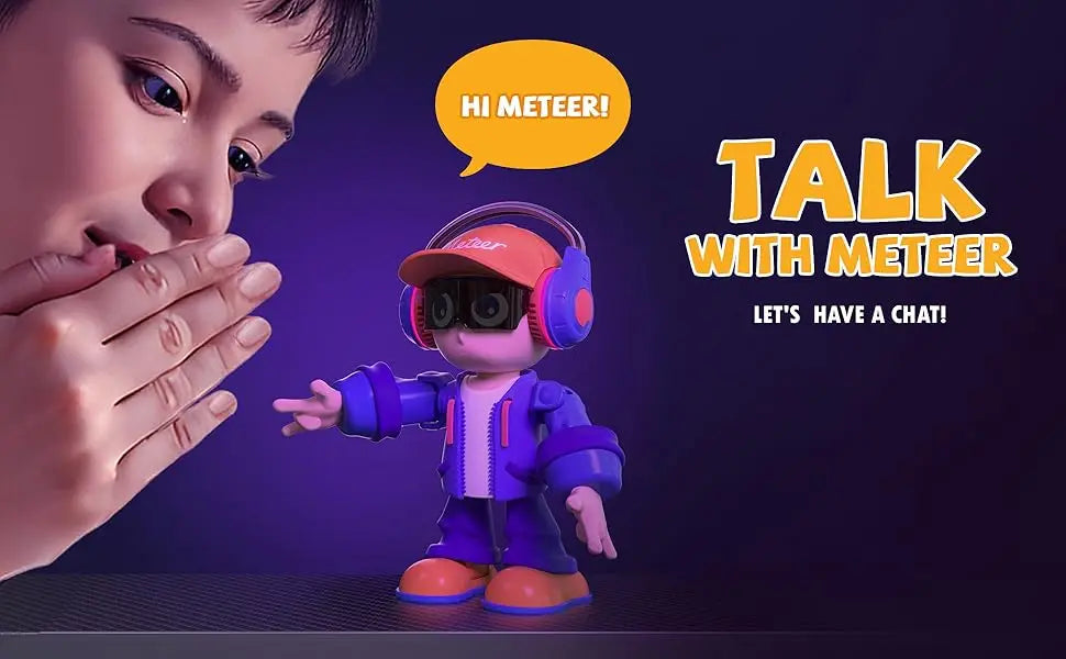 Meteer AI Smart Robot | Voice Chat,Music Dancing Bluetooth,Pet companionship,App Controlled,Birthday Christmas Party Gifts Ai-TechWorld 