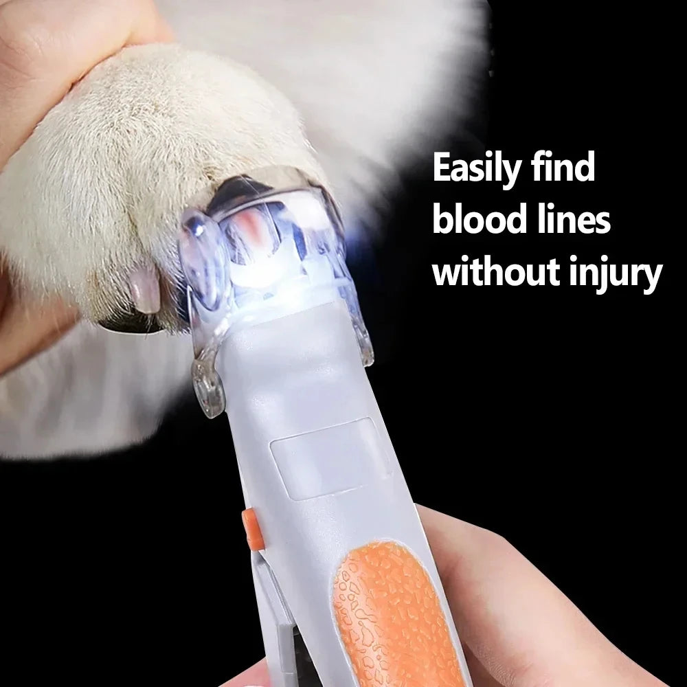 Professional Pet Nail Clipper Scissors With LED Light Cat Dog Nail Clippers Tool Scissors Nail Toeclaw Cutter Scissors Pet Suppl Ai-TechWorld 