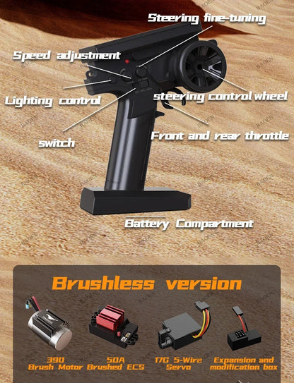 SCY9522PRO 85KM/H High Speed RC Car Brushless 4WD Off-Road Drift Remote Control Car 1:16 Professional Racing Cars SCY9522 50KM/H Ai-TechWorld 