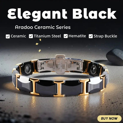 ARADOO Premium Ceramic Bracelet for Men Women with Crescent Design Wristband Jewelry Gifts Ai-TechWorld 