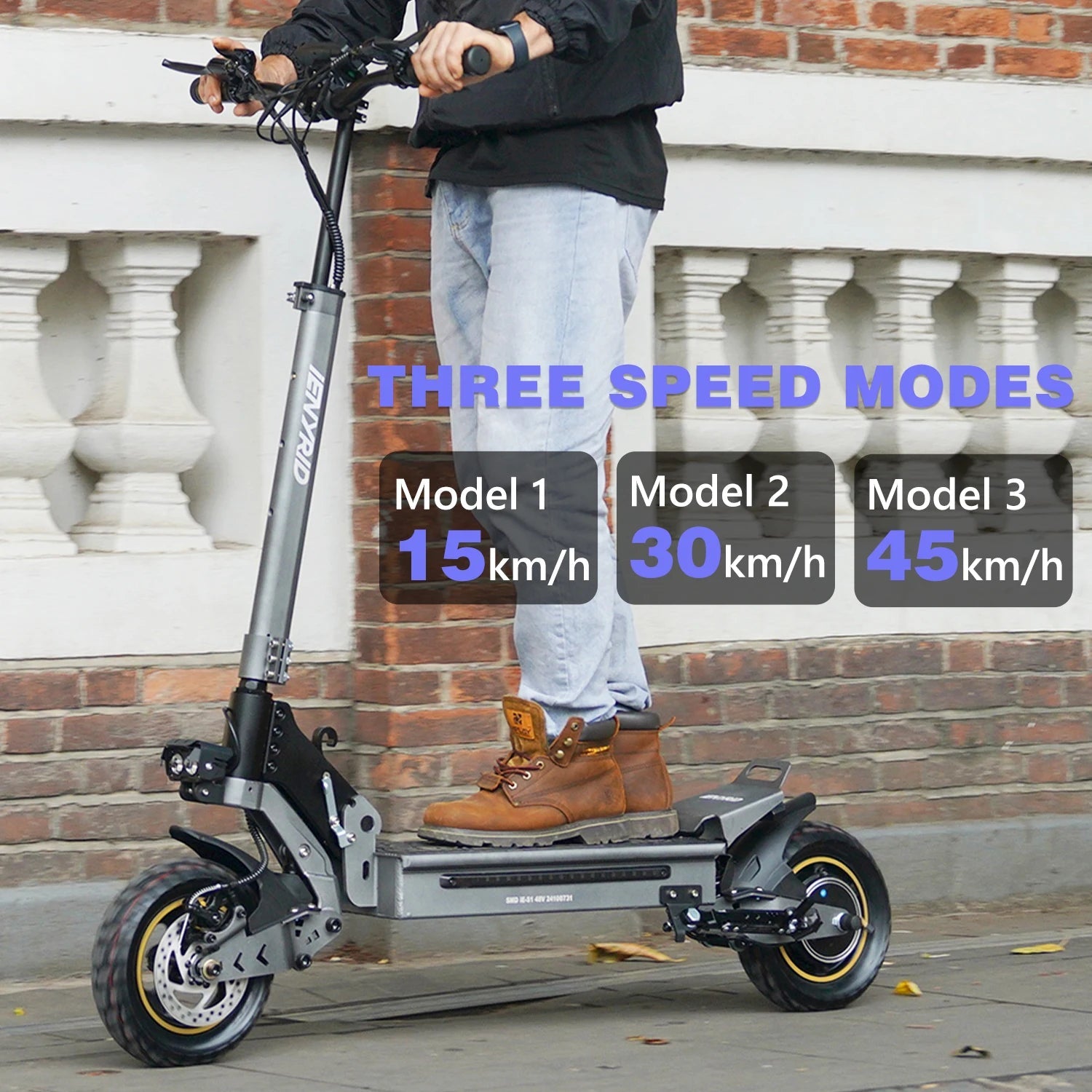 IENYRID IE-S1 Electric Scooter 800W Motor 48V15AH Lithium Battery E-Scooter 10-inch Off-road Tires Foldable E-Scooters Ai-TechWorld 