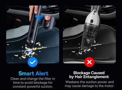 Baseus A5 Air Car Vacuum Cleaner 2-in-1 Powerful Wireless Cleaner Strong Suction Handheld Car Cleaning Portable Home Appliance Ai-TechWorld 