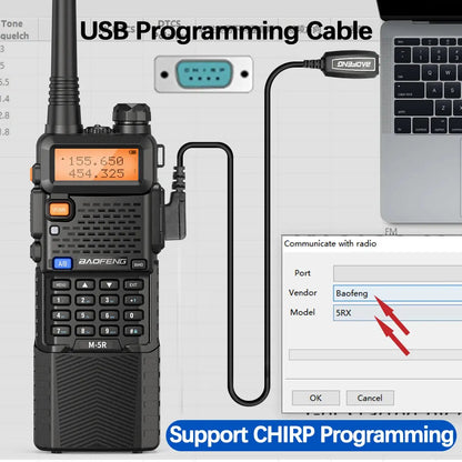 2X BAOFENG M-5R 8W Walkie Talkie 3800mAh Battery Multi Band AM Type-C USB Copy Upgraded UV-5R UV5R Long Range Two Way Ham Radio Ai-TechWorld 