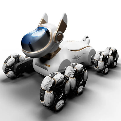 2025 NEW DWI Eight Wheeled Stunt Dog 2.4G Remote Control Intelligent Swing Arm Drift Robot Dog Climbing Car Children's Gift Toy Ai-TechWorld 