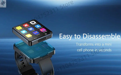 S998 4G Smart Watch Android 11.0 OS Smartwatch 2.64 inch Large Screen 480*480 MTK6739 500W Dual Camera 1200mAH Battery Wifi GPS Ai-TechWorld 