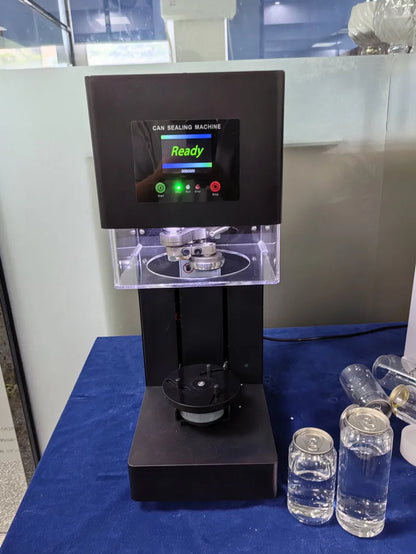 New Technique 5S Intelligent Can Sealing Machine Automatic Lifting And Lowering Non Rotary Plastic PET Tin Jar Beer Cans Seamer Ai-TechWorld 