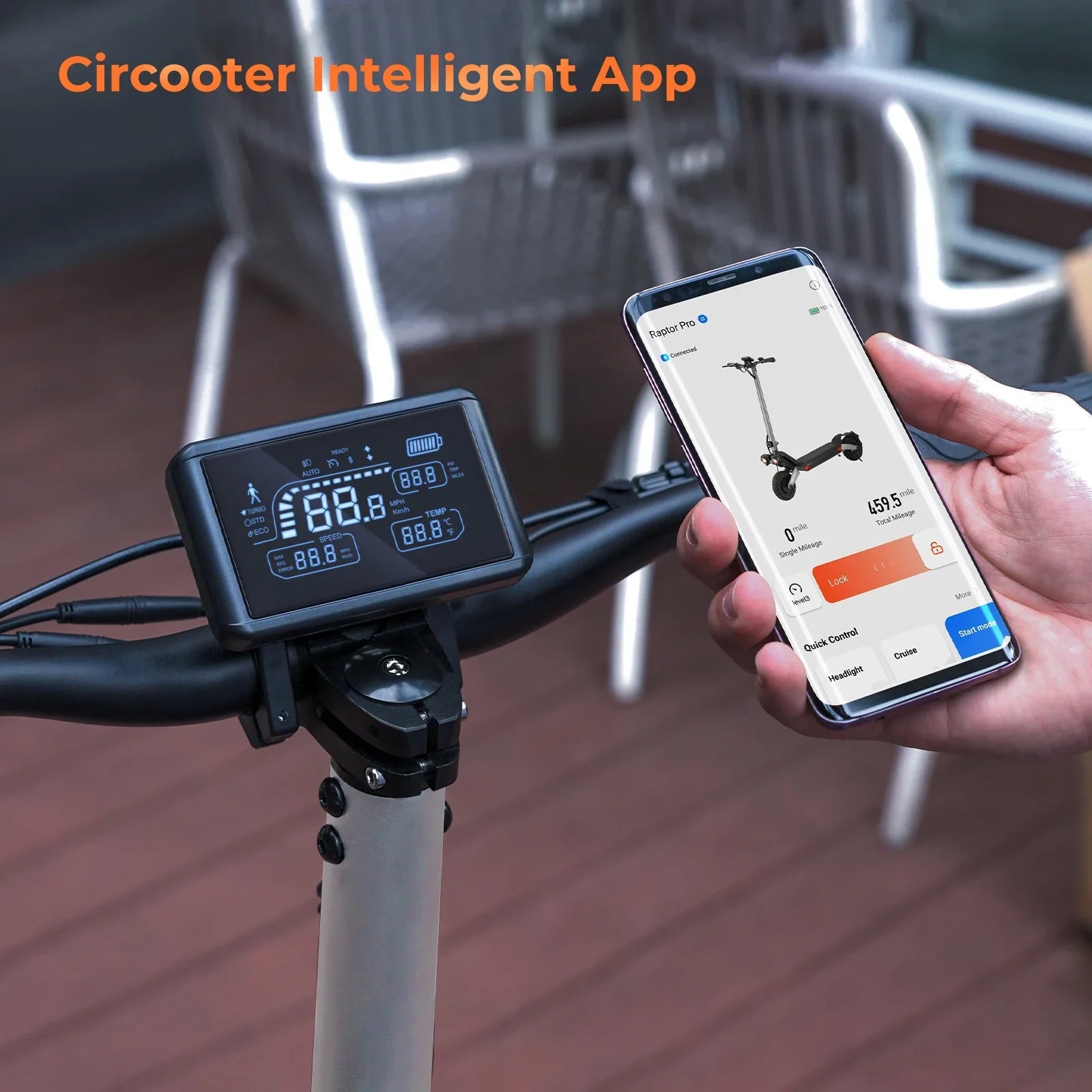 Circooter Raptor pro adult escooter, 1600W motor, 48V 20AH folding E-scooter, 10-inch tire, E-mountain scooter, electric scooter Ai-TechWorld 