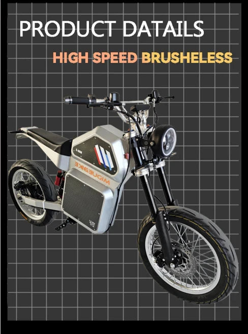 Powerful QS205v3 10000W 72V 100KMH 62MPH Fatbike Electric Road Bike Adults Fat Tire Fardriver 72V150A Controller E Motorcycle Ai-TechWorld 