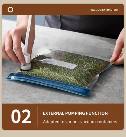 Wireless Portable Charging Vacuum Sealing Machine With Multi Package Vacuum Touch Button And Sealed Countdown Display Ai-TechWorld 