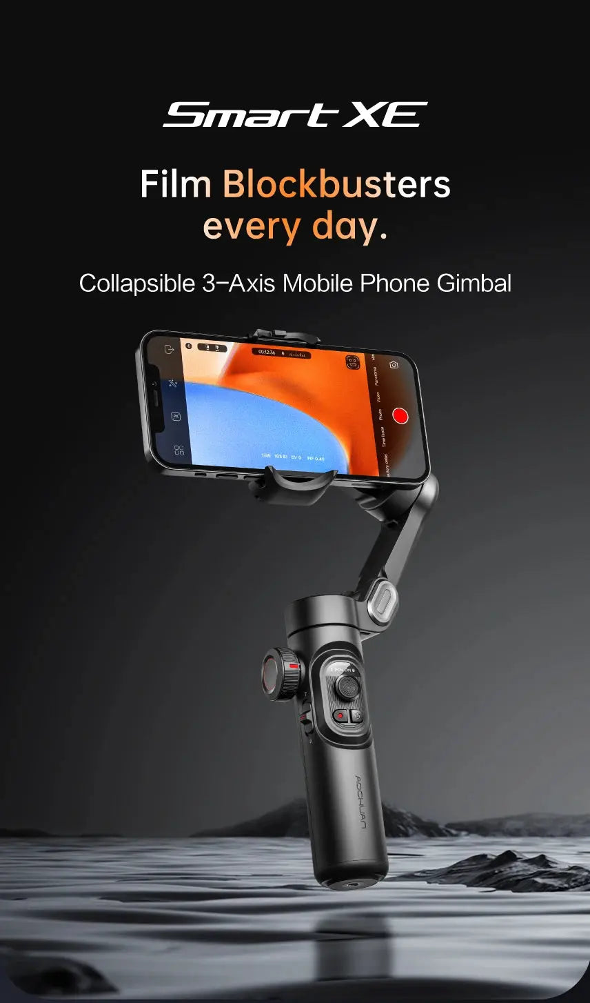 AOCHUAN Smart XE 3-Axis Handheld Gimbal Stabilizer for Smartphone iPhone Android Face Tracking Tiktok Vlog Live Streaming Ai-TechWorld 