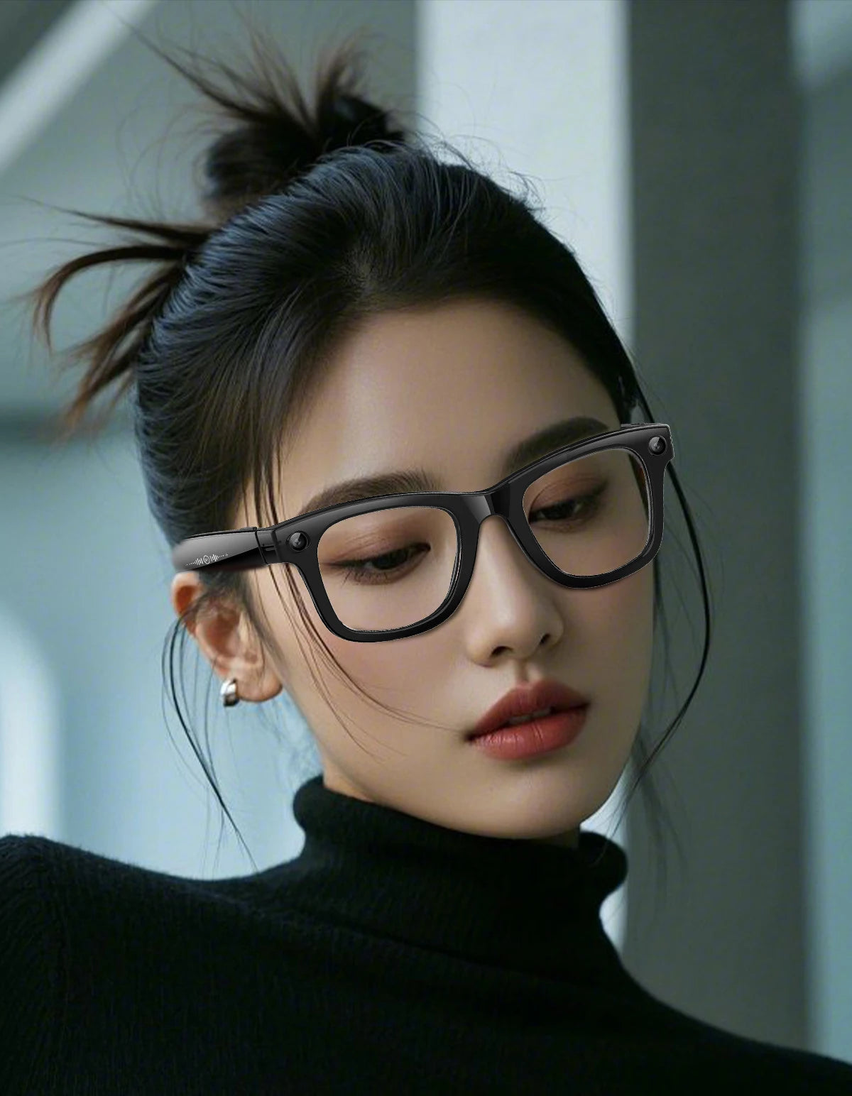 AI Smart Glasses 5 Million Pixels Recording Videos Photo Recognition Answer Translation 290mAh IP66 Waterproof Bluetooth Glasses Ai-TechWorld 