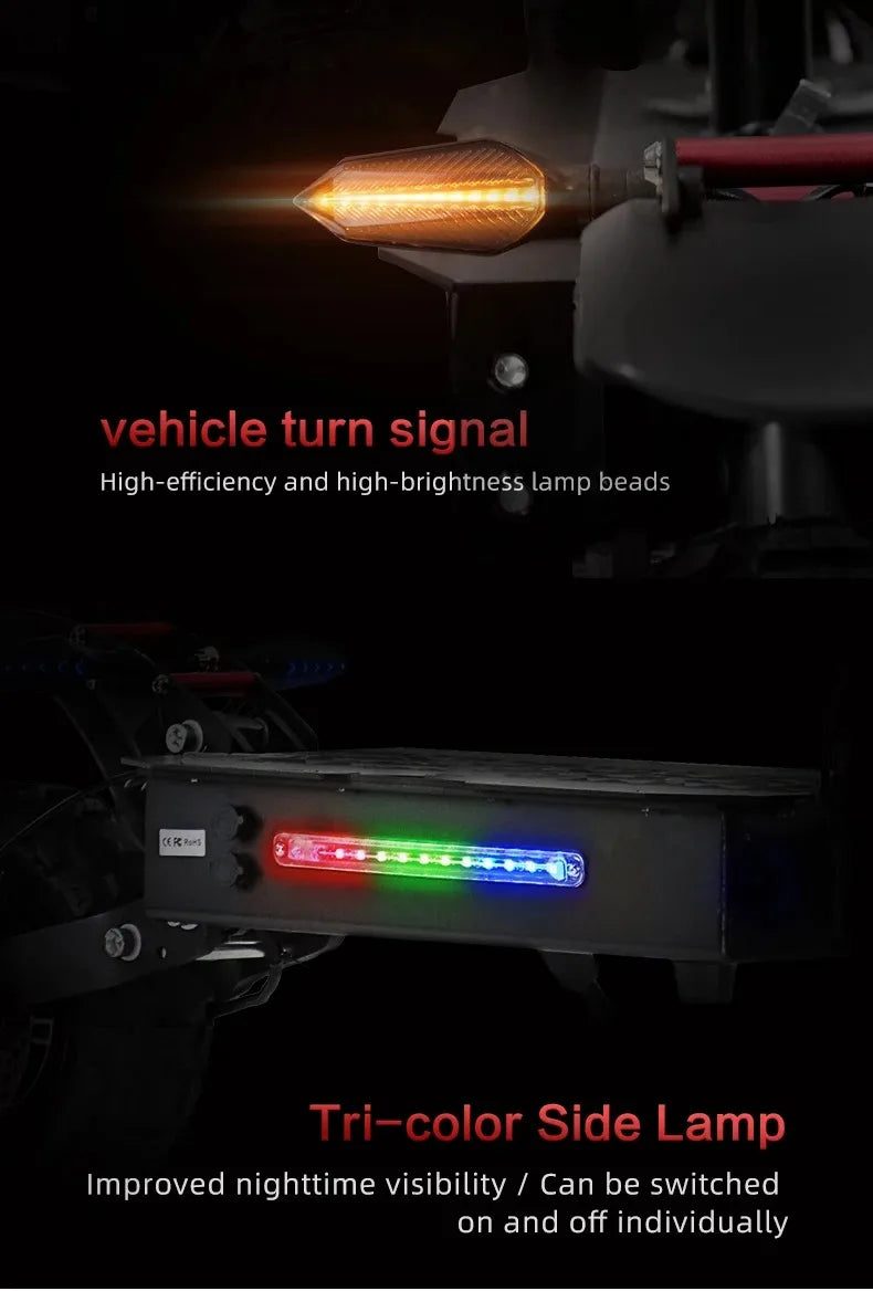 Boyueda S3 EScooters 6000W Dual Motor 60V38ah Hydraulic Oil Brake Electric Scooter Aldult 11 Inch Off-road Vacuum Tire E-Scooter Ai-TechWorld 