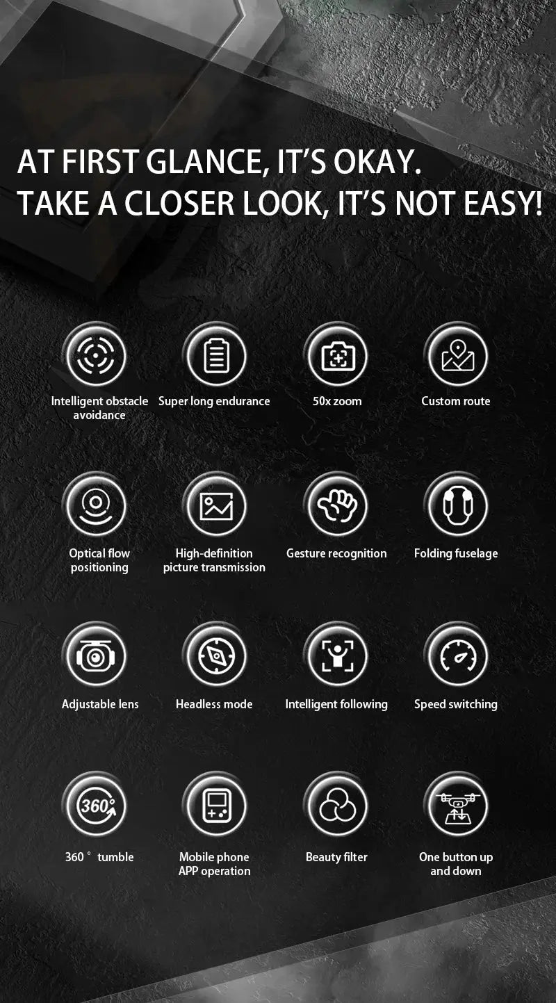 KBDFA P25 Drone 4K 8K HD Camera Aerial Photography Foldable RC Quadcopter Obstacle Avoidance Mini UAV Remote Control Toys Ai-TechWorld 