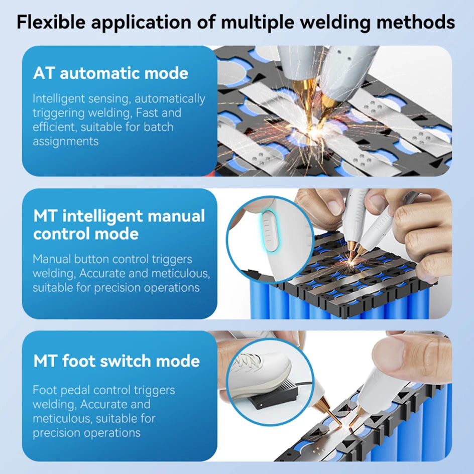 AWithZ UF20B Spot Welder Super Farad Capacitor Spot Welding Machine 18650 Lithium Battery DIY Nickel Sheet Welding Machine EU Ai-TechWorld 