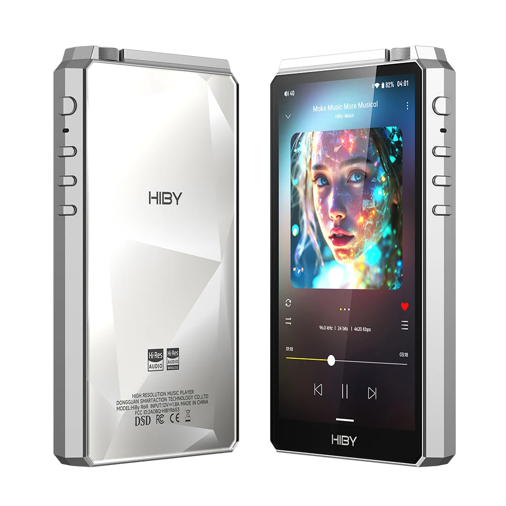 HiBy R6III 2025 / R6 Gen 3 Android 12 Music Player MP3 USB DAC HIFI WiFi Bluetooth 5.0 CS43198 *4 MQA16x DSD512 PCM768 4500mAh Ai-TechWorld 