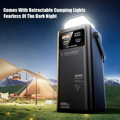 VIVO 80000mAh Power Bank Large Capacity Portable Outdoor Emergency Ai-TechWorld 