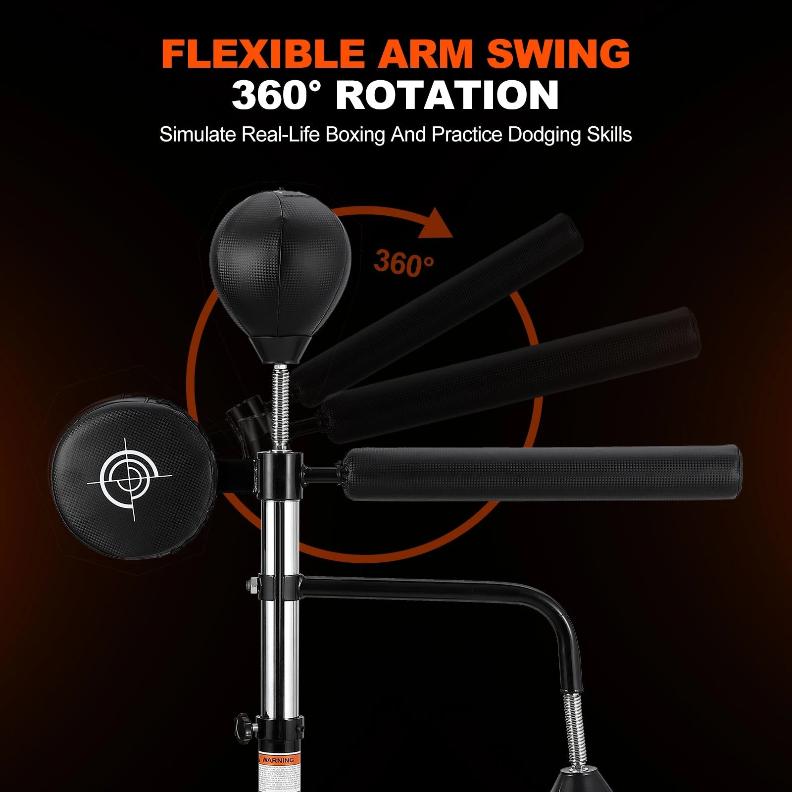 5 in 1 Punching Bag with Stand for Adult & Kids, Freestanding Speed Bag Hitting Target Heavy Kickboxing Bag, 2 Packages Deliver Ai-TechWorld 