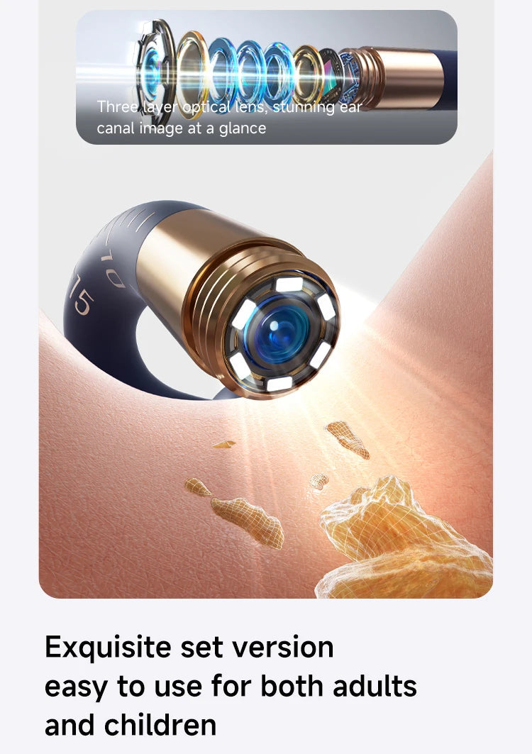 2025 New Bebird Earsight Plus I35R Ear Wax Removal Tool Camera Cleaner Kit- HD Wireless Flexible Otoscope, Pain-Free Ear Tweezer Ai-TechWorld 