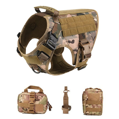 Tactical Military Vest Pet German Shepherd Golden Retriever Tactical  Training Dog Harness and Leash Set For All Breeds Dogs Ai-TechWorld 