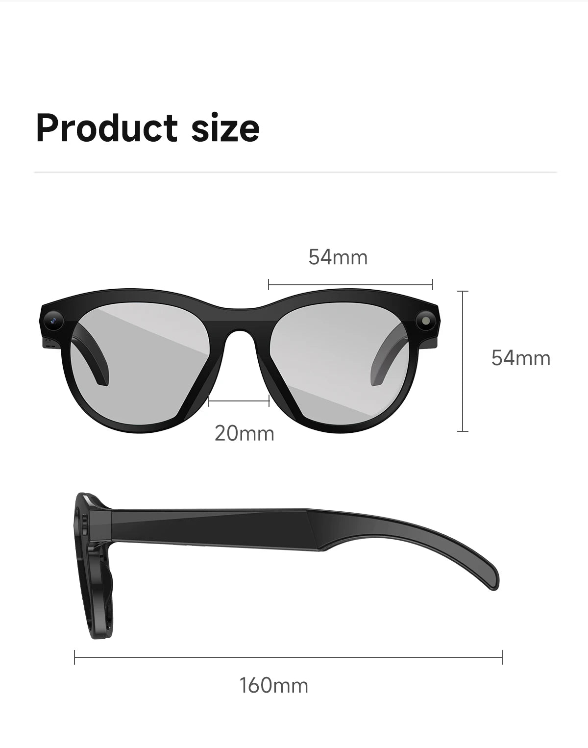 2025Xiaomi Mijia 4K HD Color Changing AI Smart Glasses Chat HD Camera Bluetooth Call Voice Assistant Control Smart Glasses Gift Ai-TechWorld 