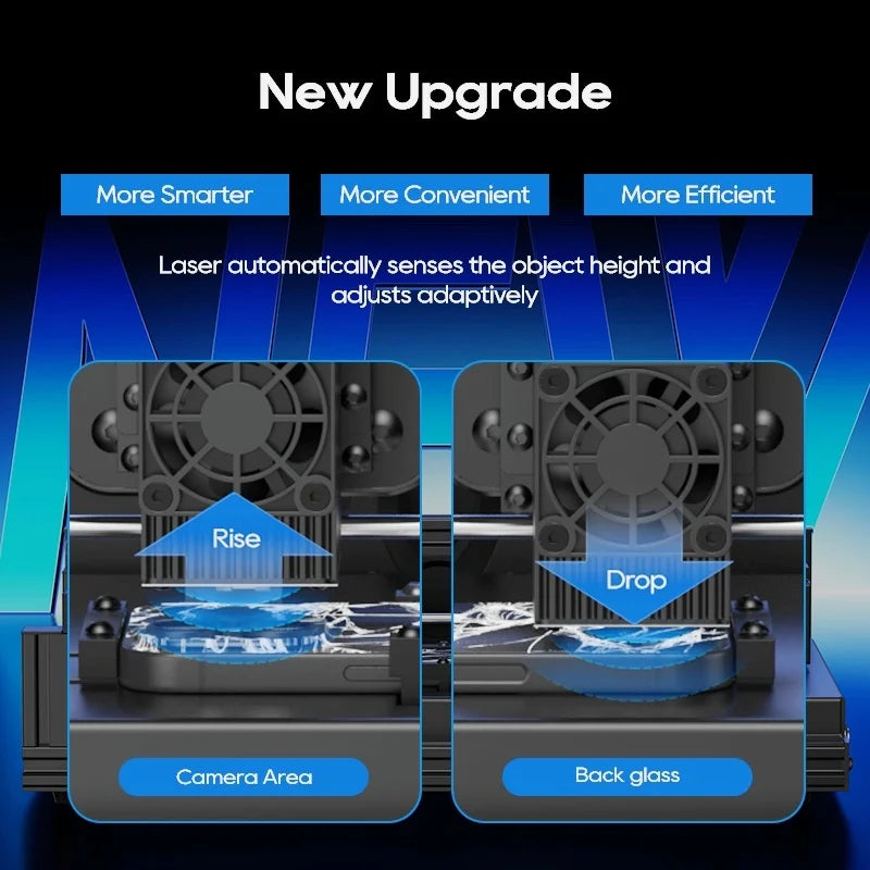 Xwitzeal® V8 Newly Laser Machine for iPhone 8-17 Pro Max Back Glass Repair&Camera Len w/Breaking Pen, Iron Mold,Air Filter, etc Ai-TechWorld 