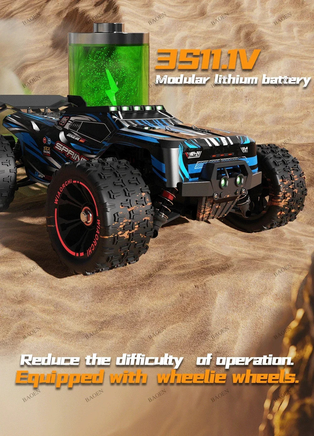 SCY9522PRO 85KM/H High Speed RC Car Brushless 4WD Off-Road Drift Remote Control Car 1:16 Professional Racing Cars SCY9522 50KM/H Ai-TechWorld 