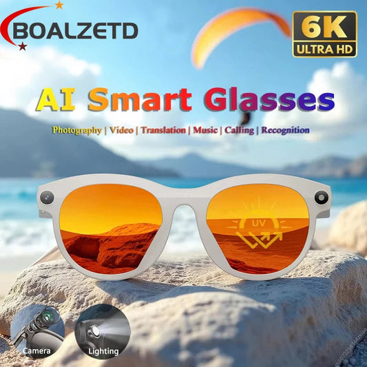 2025Xiaomi Mijia 4K HD Color Changing AI Smart Glasses Chat HD Camera Bluetooth Call Voice Assistant Control Smart Glasses Gift Ai-TechWorld 