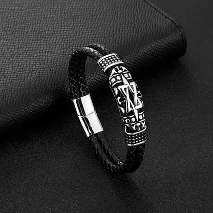Men's Classic God's All Seeing Eye Masonic Symbol Bracelet Fashion Braided Cross Bracelet Religious Prayer Amulet Jewelry Ai-TechWorld 
