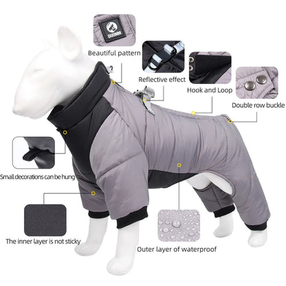 Winter Warm Thicken Pet Dog Jacket Waterproof Dog Clothes for Small Medium Dogs Puppy Coat Chihuahua French Bulldog Pug Clothing Ai-TechWorld 