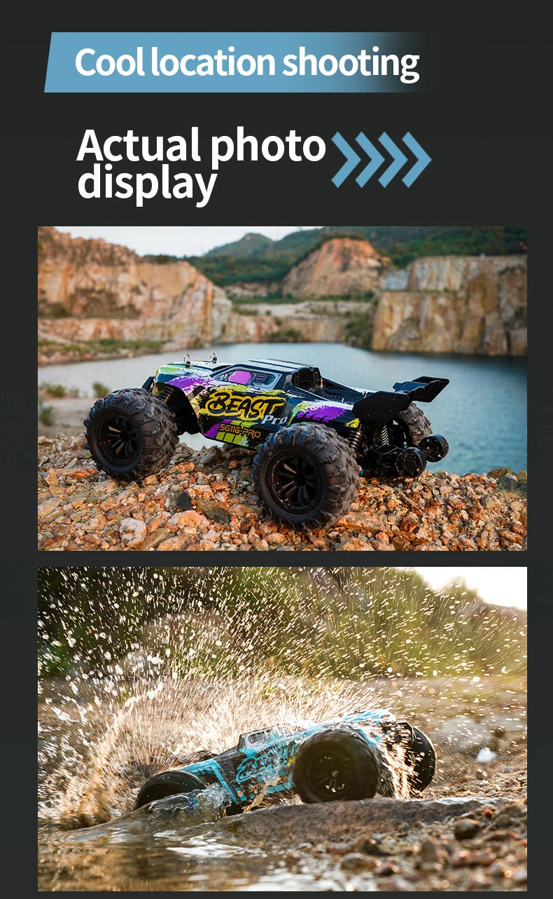 SG116 MAX 1:16 High Speed Drift Racing Car 80KM/H Brushless Motor 4WD SG316 MAX RC Off Road Car Monster Trucks Toy For Kids Gift Ai-TechWorld 