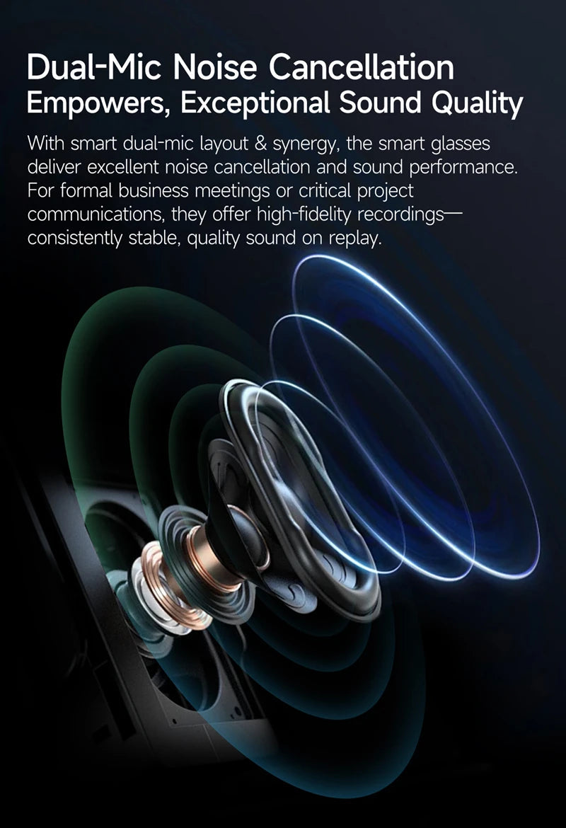 Xiaomi Mijia 4K HD Color Changing AI Smart Glasses 800W Pixel Camera Bluetooth Call Voice Assistant Control Smart Sports Glasses Ai-TechWorld 