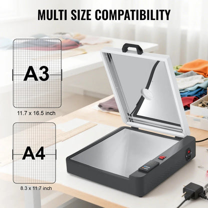 SIHAO A3 DTF Oven Dryer with Temperature Control DTF Oven Curing Heater Transfer Hot Melt Powder Shaker Printer Ai-TechWorld   ai-techworld
