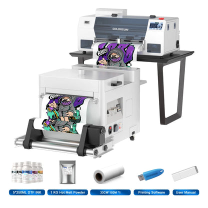Colorsun A3 DTF Printer XP600 Impresora A3 DTF Printer Directly to FIlm A3 DTF Printing Machine For T-shirt Hoodies Fabric Ai-TechWorld   ai-techworld